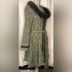 Fantazia long green sweater/coat